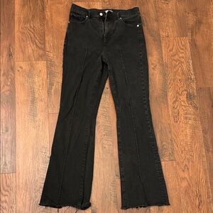 LOFT Black Slim Flare Jeans